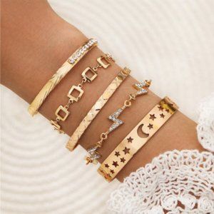 Bohemian 5pcs Bracelets & Bangles Set Vintage